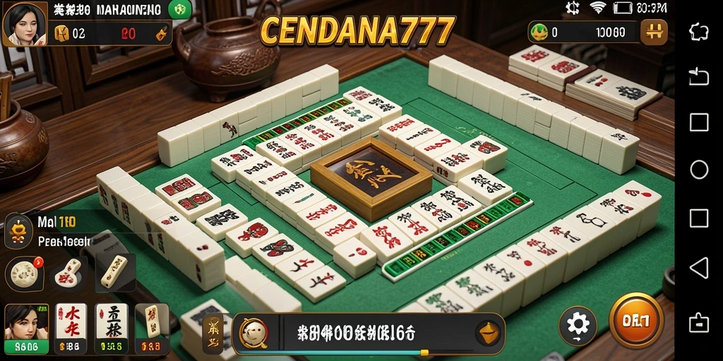 Tampilan gameplay CENDANA777 yang menarik dengan berbagai level Mahjong.