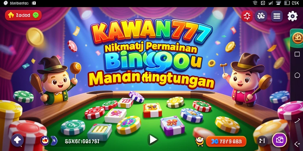 Tampilan gameplay Bingo yang seru dan interaktif di KAWAN777.