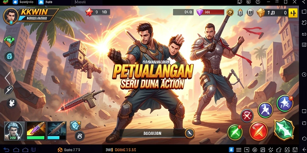 Tampilan gameplay KKWIN yang seru dan penuh aksi.
