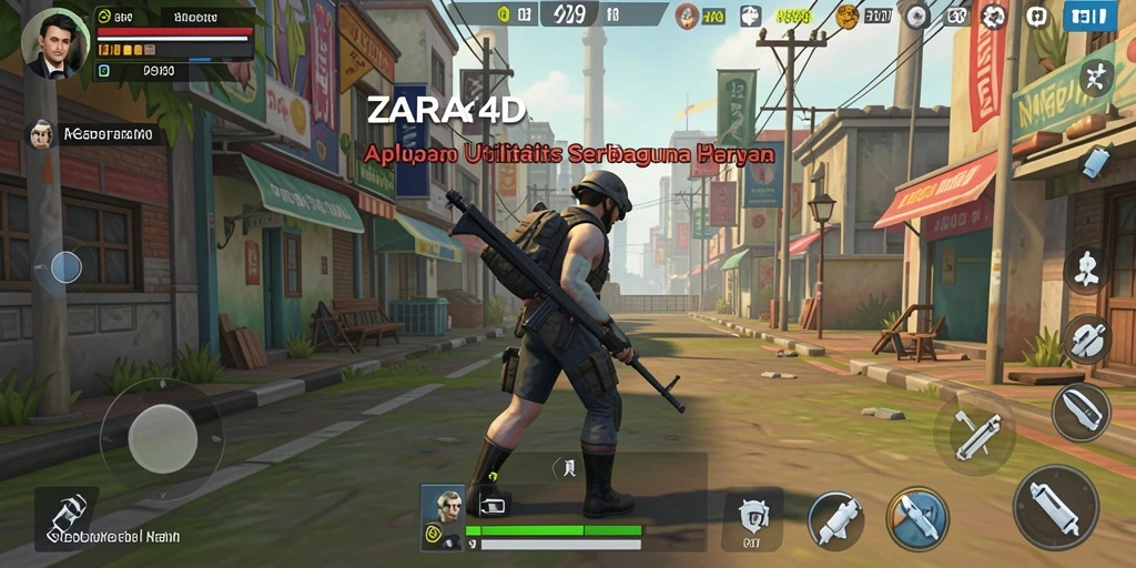 Tampilan antarmuka ZARA4D yang sederhana dan fungsional.